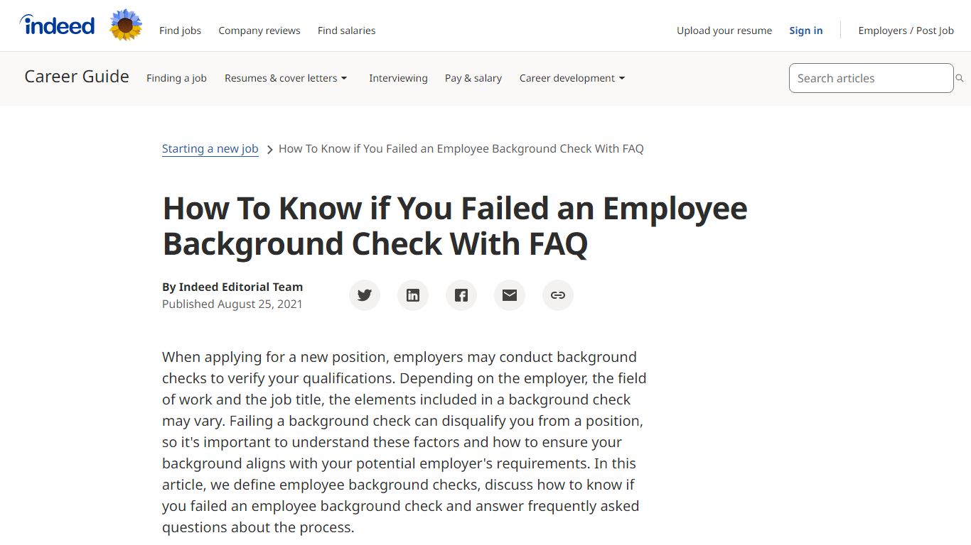 How To Know if You Failed an Employee Background Check With FAQ